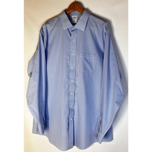 Brooks Brothers 1818 Regent Men's Long Sleeve Dress shirt size 18-6/7 Pre-Owned - Picture 1 of 8